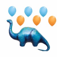 Dinosaur Theme Balloon Set; 51 Inch 6x pcs Latex Baloons
