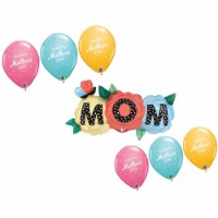 LOONBALLOON Mother's Day Theme Balloon Set, 47 Inch  6x Latex Balloons