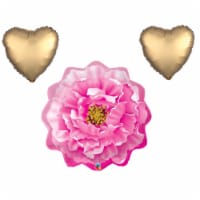 Flower Day Theme Balloon Set, 33 inch PINK PEONY