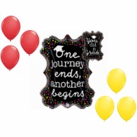 LOONBALLOON Graduation Grad Theme Balloon Set, 34 Inch 6x Latex Balloons
