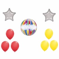 LOONBALLOON Graduation Grad Theme Balloon Set, 22 Inch 6x Latex Balloons