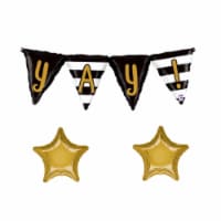 LOONBALLOON Graduation Grad Theme Balloon Set, 40 Inch