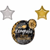 LOONBALLOON Graduation Grad Theme Balloon Set, 16 Inch