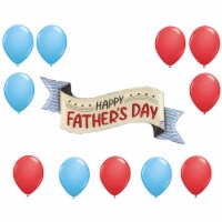 LOONBALLON Father's Day Theme Balloon Set, 51 Inch Banner Balloon and 12x latex balllons