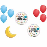 LOONBALLOON Space, Alien, Rocket Theme Balloon Set, 2x Standard