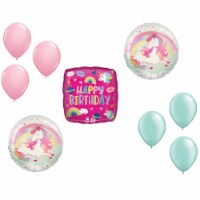 LOONBALLOON Unicorn Theme Balloon Set, 2x Birthday