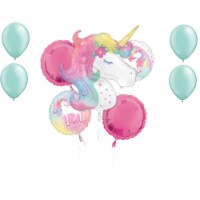 LOONBALLOON Unicorn Theme Balloon Set, Birthday