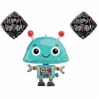 LOONBALLOON Robot AI Theme Balloon Set, 29 Inch