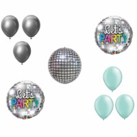 LOONBALLOON Disco 80s Theme Balloon Set, Let's Party