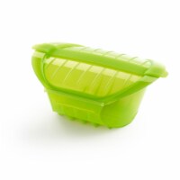 Lekue 1-2 Person Deep Steam Case With Tray, Green