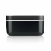 Lekue Ice Box Silicone Ice Cube Tray and Storage Box, Black