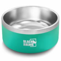 Black Rhino Dura-Bowl Aqua (64 Oz) | Dog Bowls for All Sizes