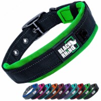 Black Rhino XLarge Green/Bl Comfort Collar Neoprene Dog Collar