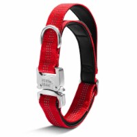Black Rhino Red Tactical Dog Collar Medium | Ultra-Soft Neoprene Padded Dog Collar