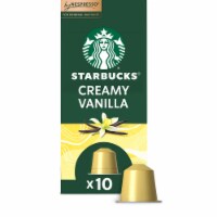 Starbucks By Nespresso Original Line Pods Flavored Roast Coffee Creamy Vanilla 100% Arabica Perspective: Main