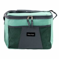 Kole Imports PLRPKMESHBLG Polar Pack 12-Can Insulated Cooler Bag with Mesh Pocket - Blue/G