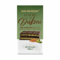 Meronne® Milk Chocolate Filled with Pistachio Cream & Crispy Kadayif Candy Bar, 5.6 oz