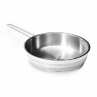 Korkmaz 9.5 in. Classic 18 by 10 Stainless Steel Deep Frying Stir Fry Pan