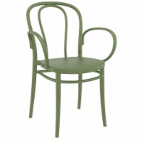 Victor Xl Resin Outdoor Arm Chair Olive Green