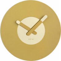 Modern Wall Clock, Silent Movement Wood and Metal Clock, Matte Finish, Reflective Interior