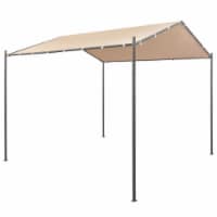 vidaXL Gazebo Pavilion Tent Canopy 118.1 x118.1 Steel Beige