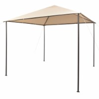 vidaXL Gazebo Pavilion Tent Canopy 9.8'x9.8' Steel Beige