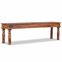 vidaXL Castle Bench Solid Sheesham Wood 63 x13.8 x17.7