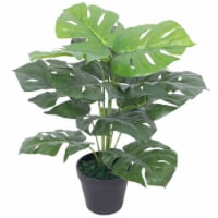 vidaXL Artificial Monstera Plant with Pot 17.7 Green