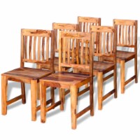 vidaXL Dining Chairs 6 pcs Solid Sheesham Wood