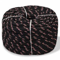vidaXL Marine Rope Polypropylene 0.47 1968.5 Black