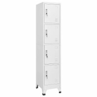 vidaXL Locker Cabinet with 4 Compartments 15 x17.7 x70.9