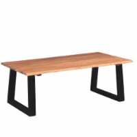 vidaXL Coffee Table Solid Acacia Wood 43.3 x23.6 x15.7