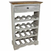 vidaXL Wine Rack Solid Reclaimed Wood 21.7 x9.1 x33.5