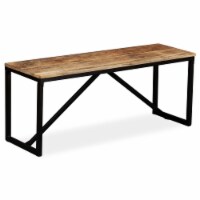 vidaXL Bench Solid Mango Wood 43.3 x13.8 x17.7