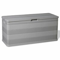 vidaXL Garden Storage Box Gray 46.1"x17.7"x22"