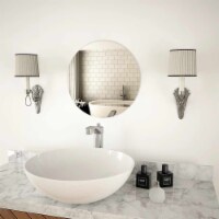 vidaXL Wall Mirror 15.7 Round Glass