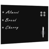 vidaXL Wall Mounted Magnetic Blackboard Glass 31.5 x23.6