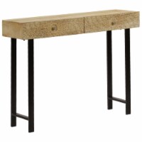 vidaXL Console Table Solid Mango Wood 40.2 x11.8 x31.1