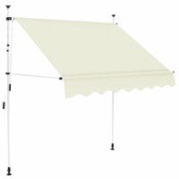 vidaXL Manual Retractable Awning 78.7 Cream