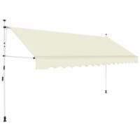 vidaXL Manual Retractable Awning 137.8 Cream