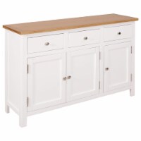vidaXL Sideboard 43.3 x13.2 x27.6 Solid Oak Wood