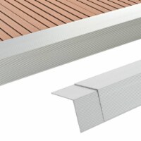 vidaXL 5 pcs Decking Angle Trims Aluminum 66.9 Silver