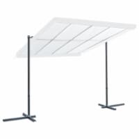 vidaXL Gazebo with Tiltable Sliding Roof 137.8 x99.6 x77.2 Cream
