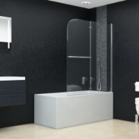 vidaXL Folding Shower Enclosure 2 Panels ESG 47.2 x55.1
