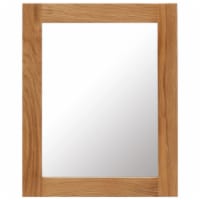 vidaXL Mirror 15.7 x19.7 Solid Oak Wood