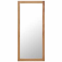 vidaXL Mirror 19.6 x55.1 Solid Oak Wood