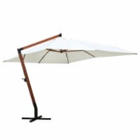 vidaXL Parasol 118.1 x157.5 White