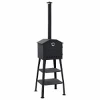vidaXL Outdoor Pizza Oven Charcoal Fired with 2 Fireclay Stones