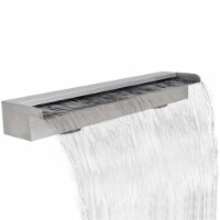 Online Gym Shop  Stainless Steel Rectangular Waterfall Pool Fountain - 35.4 in.