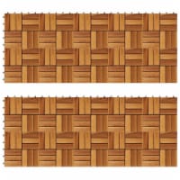 vidaXL Decking Tiles 11.8 x11.8 Acacia Set of 20